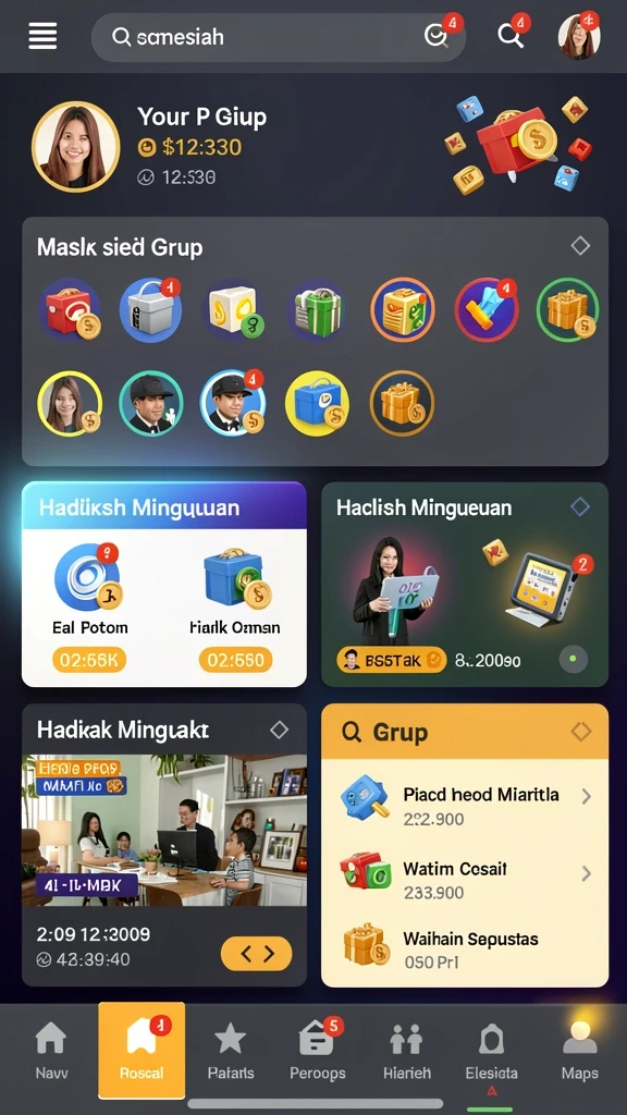 jnt777 - Tampilan antarmuka yang menarik dan mudah digunakan.