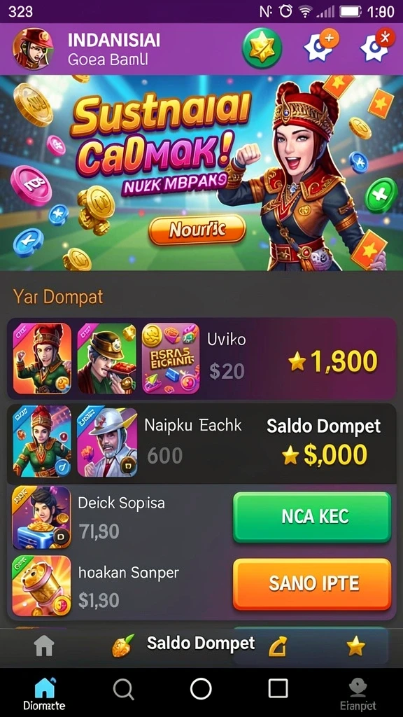 nadimtogel - Tampilan antarmuka yang intuitif dan menarik.