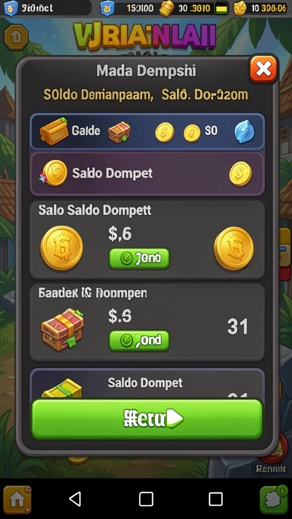 rejekigames - Menu permainan dengan berbagai pilihan seru.